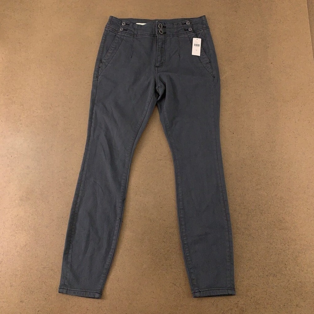 Anthropologie Pilcro Womens Slim Skinny Jeans Gray Pockets Denim 26 New